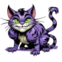 see no evil , hear no evil, speak no  evil three cheshire cat tattoo design idea