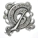 lucky number zero tattoo design idea