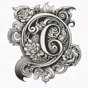 lucky number zero tattoo design idea