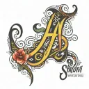 shivani name tattoo tattoo design idea