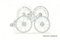 work wheels meister m1 and audio waveform combined tattoo design idea