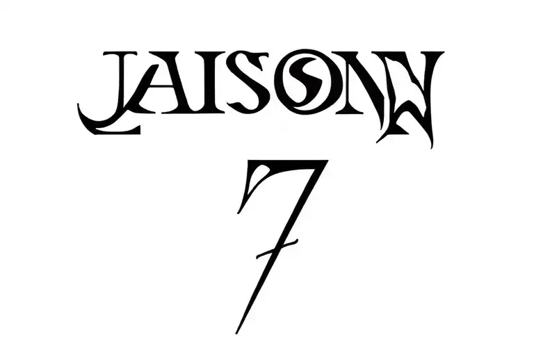 "Jaison" fire in the final part Fantasy 7 tattoo design idea