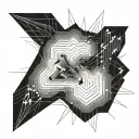 electric waveform  tattoo design idea