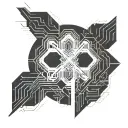 electric waveform  tattoo design idea