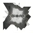 electric waveform  tattoo design idea