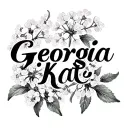 "Georgia Kate" Babys breath flowers tattoo design idea