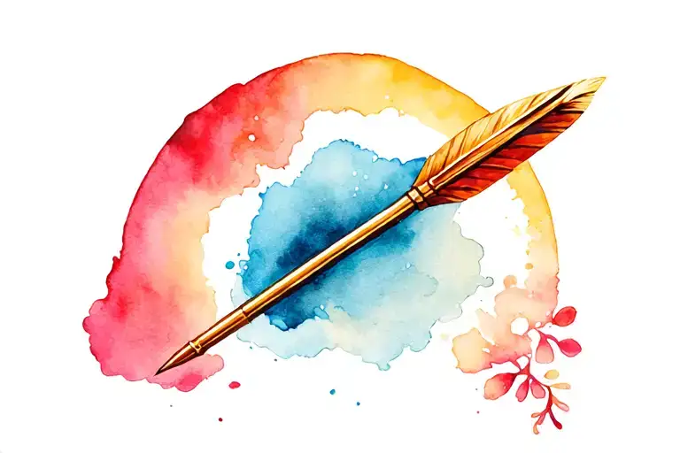 dart pin tattoo design idea