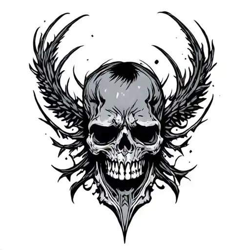 punk, nu metal music tattoo design idea