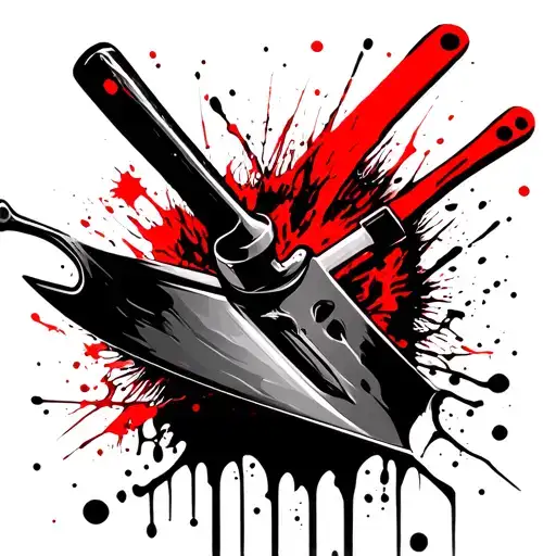 trowel digging tattoo design idea