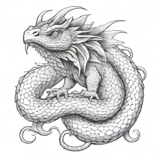Basilisk tattoo design idea