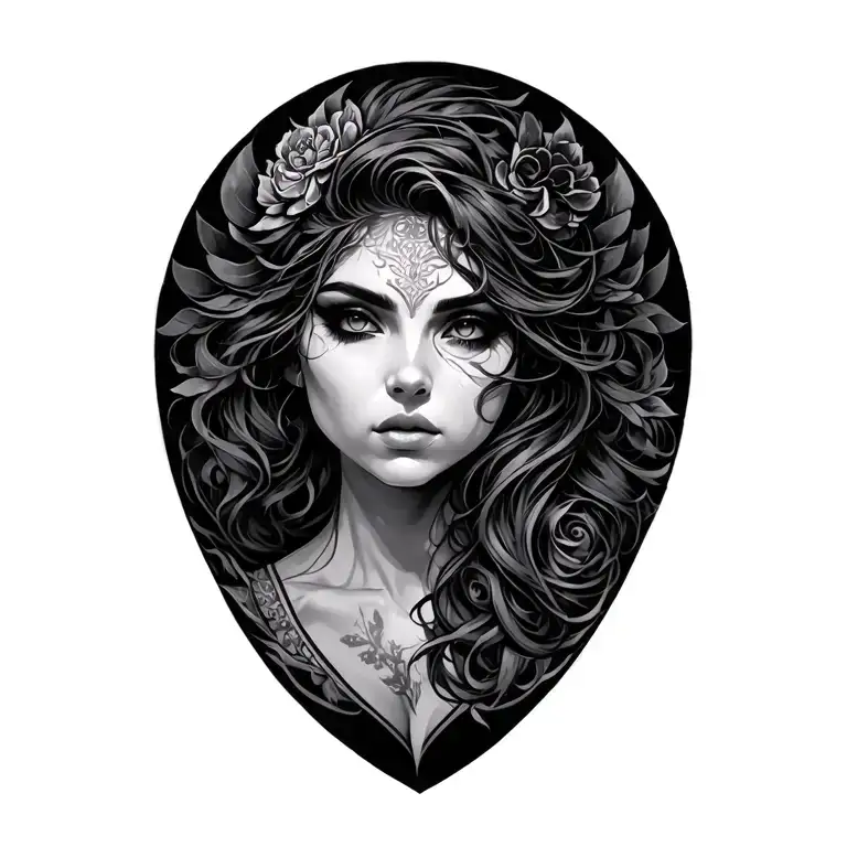 Corila for a cover on the shoulder tattoo design idea