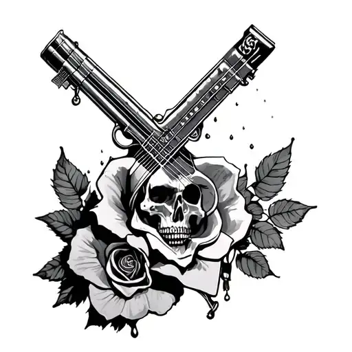 november rain guns n roses tattoo design idea