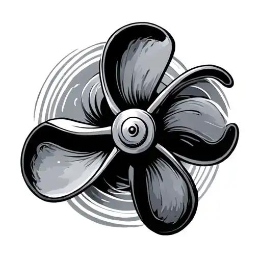 Boat Propeller tattoo design idea