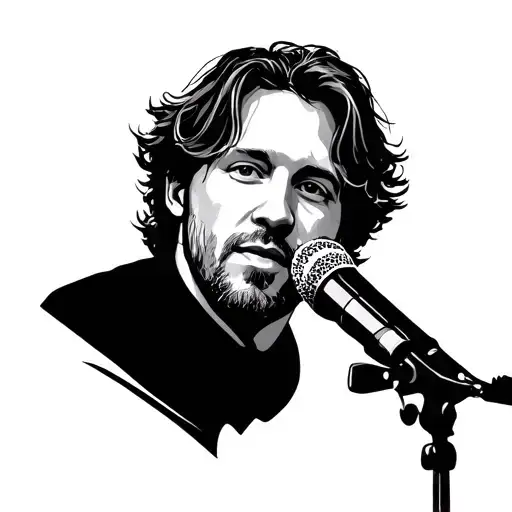 Sturgill Simpson inspired by his popular songs. DONT use his face tattoo design idea