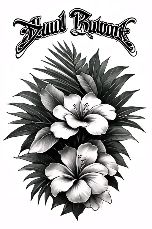 Hawaiian tattoo design idea