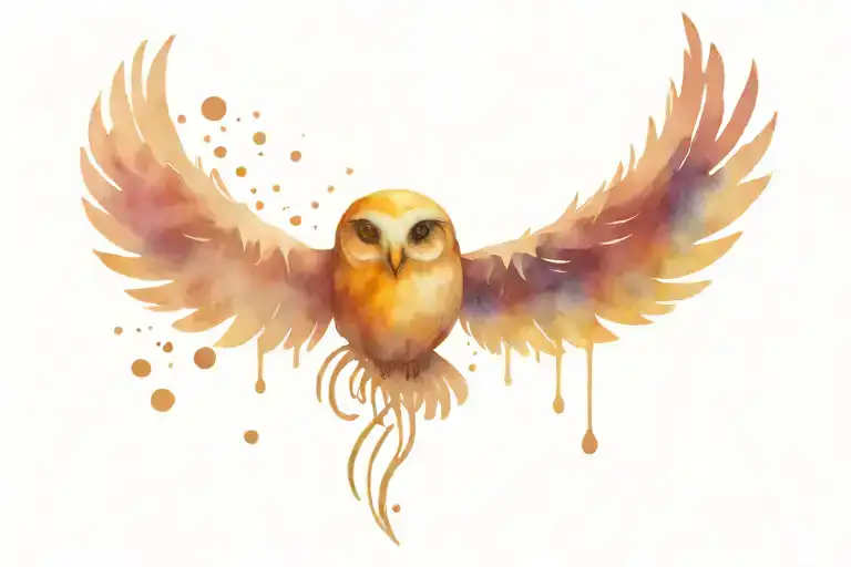 Harry potter, golden snitch, deathly hollow, hedwig tattoo design idea