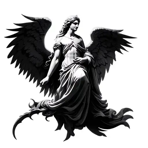 Archangel Raphael tattoo design idea