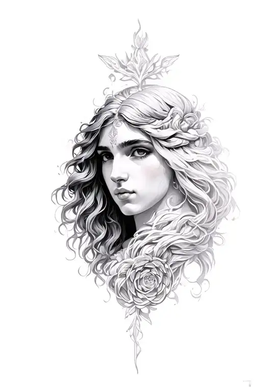 the fates Greek mythology tattoo design idea