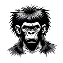 Gorillaz music band tattoo design idea