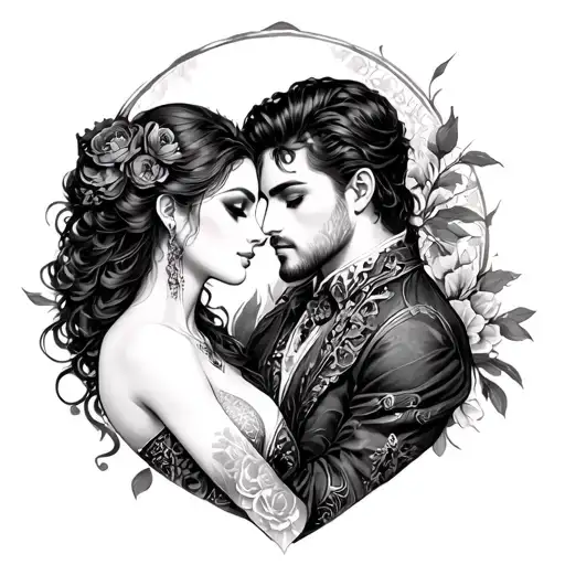dark fantasy romance tatto tattoo design idea