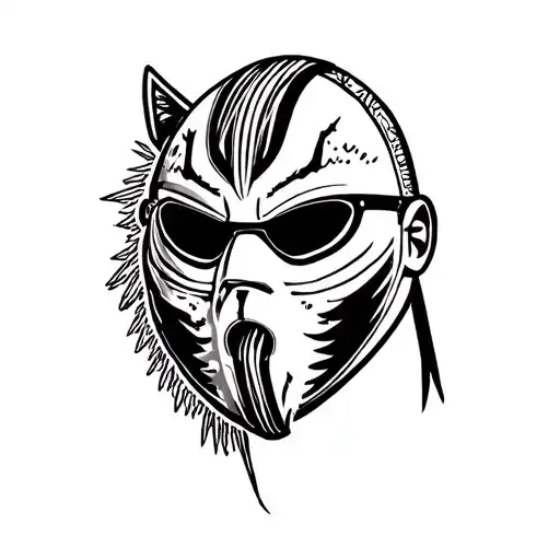 Hotline Miami, Jacket´s Mask tattoo design idea