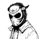 Hotline Miami, Jacket´s Mask tattoo design idea