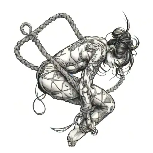 Shibari tattoo design idea