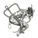 Shibari tattoo design idea