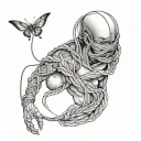 Shibari tattoo design idea
