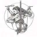 Shibari tattoo design idea