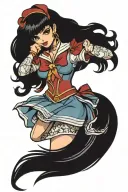 sailor mars tattoo design idea