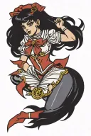 sailor mars tattoo design idea
