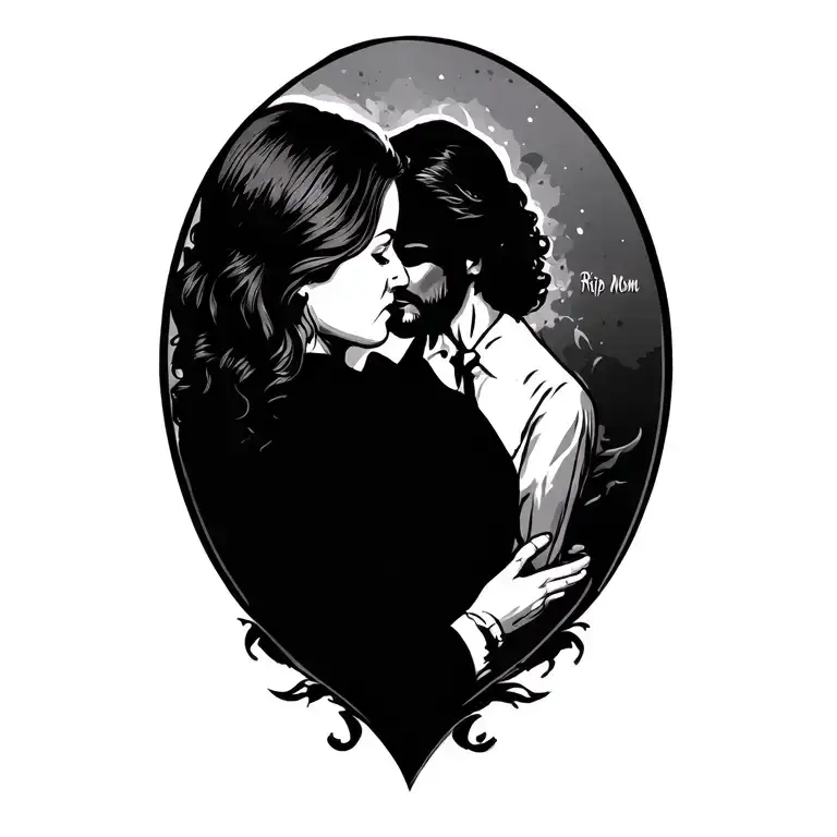 Rip Mom father tattoo design idea