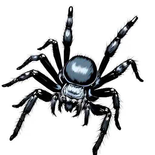 jumping spider tattoo design idea