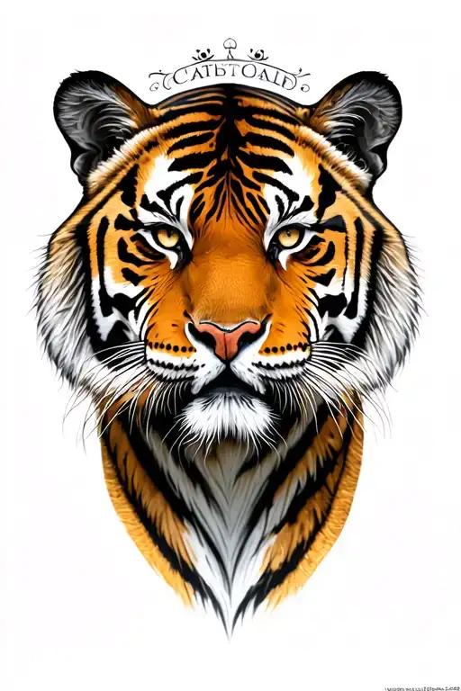 Tiger tattoo design idea