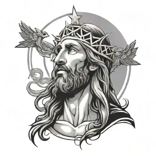 Ave Christus Rex tattoo design idea