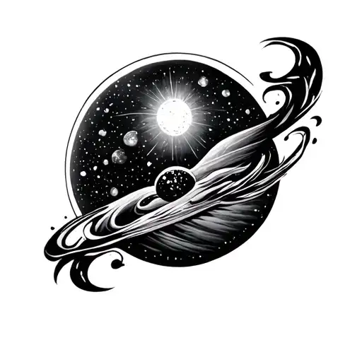 space filler forearm sleeve tattoo design idea