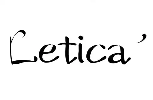"Leticia" tattoo design idea