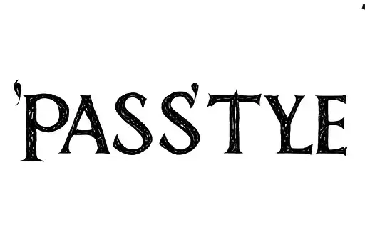 "pass tattoo design idea