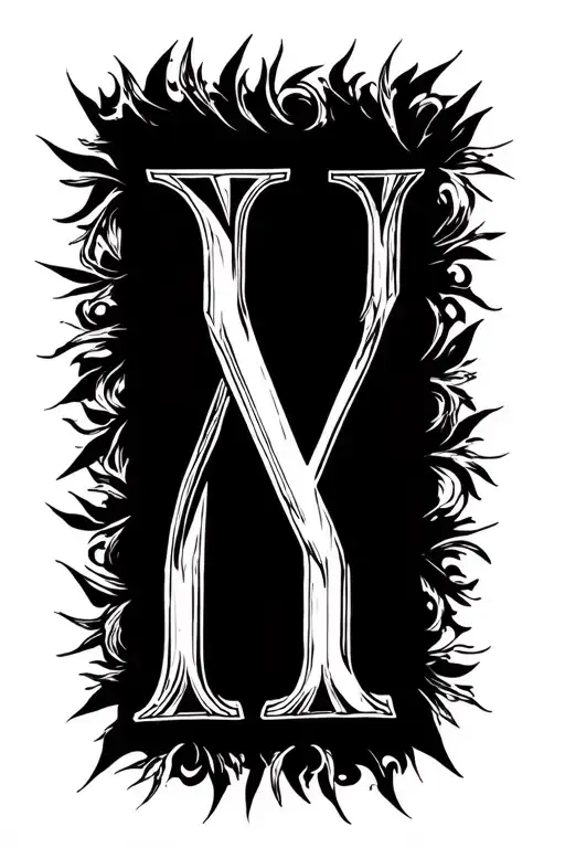 Roman numerals I•XXV•MCMXCVI outline tattoo design idea