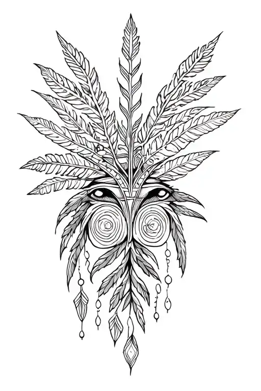 Pacific Coast First Nations nature elements tattoo design idea