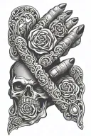 mens wedding ring finger tattoo design idea