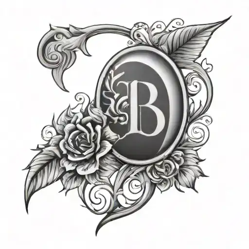 Generate a memorial tattoo for my grandfathers death.  His initials were B.P  his year of birth and pass 1950-2022 tattoo design idea