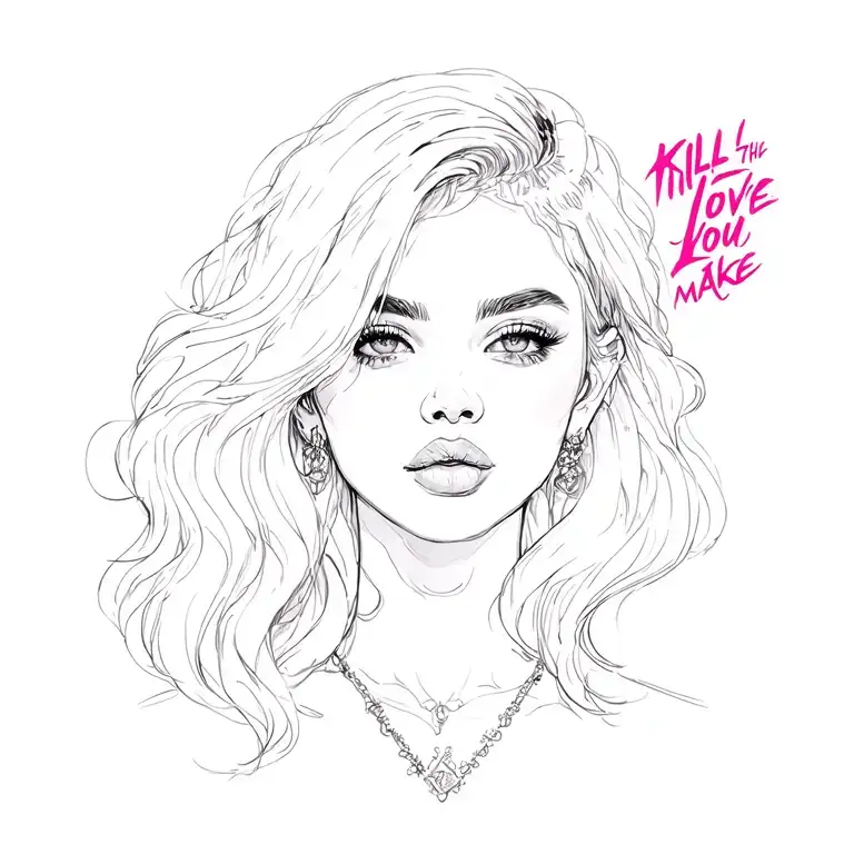 about the blackpink song kill this love you make tattoo design idea