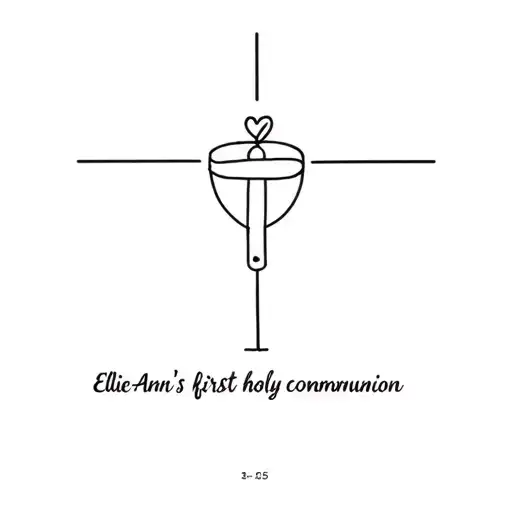 Ellie-Ann's first holy communion 21-05-25 tattoo design idea