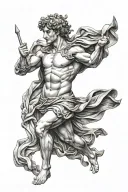 apollo greek god tattoo design idea