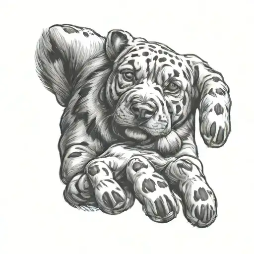 when i needed a hand i found a your paw tattoo design idea
