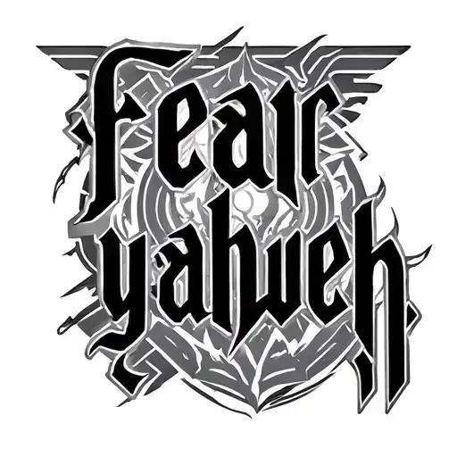 "fear yahweh" fear yahweh tattoo design idea