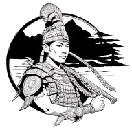 Philippines Warrior Protector tattoo design idea