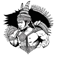 Philippines Warrior Protector tattoo design idea